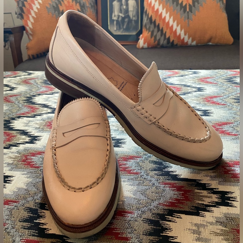 Samuel Hubbard blush penny loafers